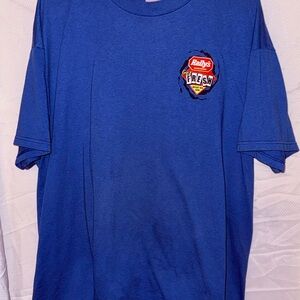 VTG 2000 Rally's Hamburgers Mustang Harley Davidson Promo T-Shirt XL